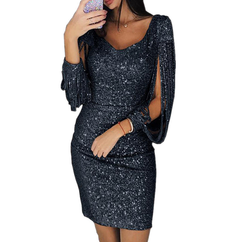 Celeste Nightshade | Sequin Dress