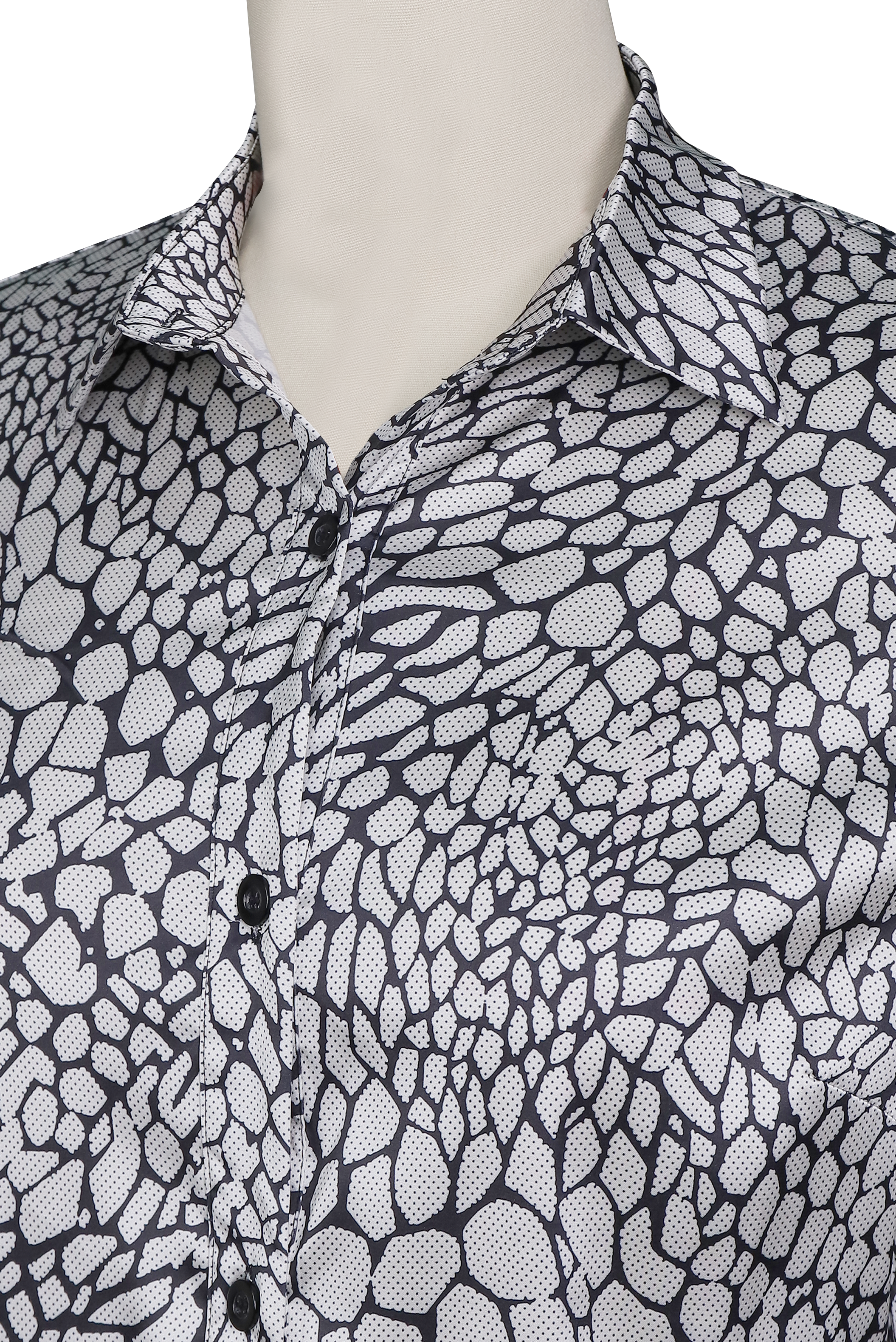Luna | Satin Snake Printed Blouse