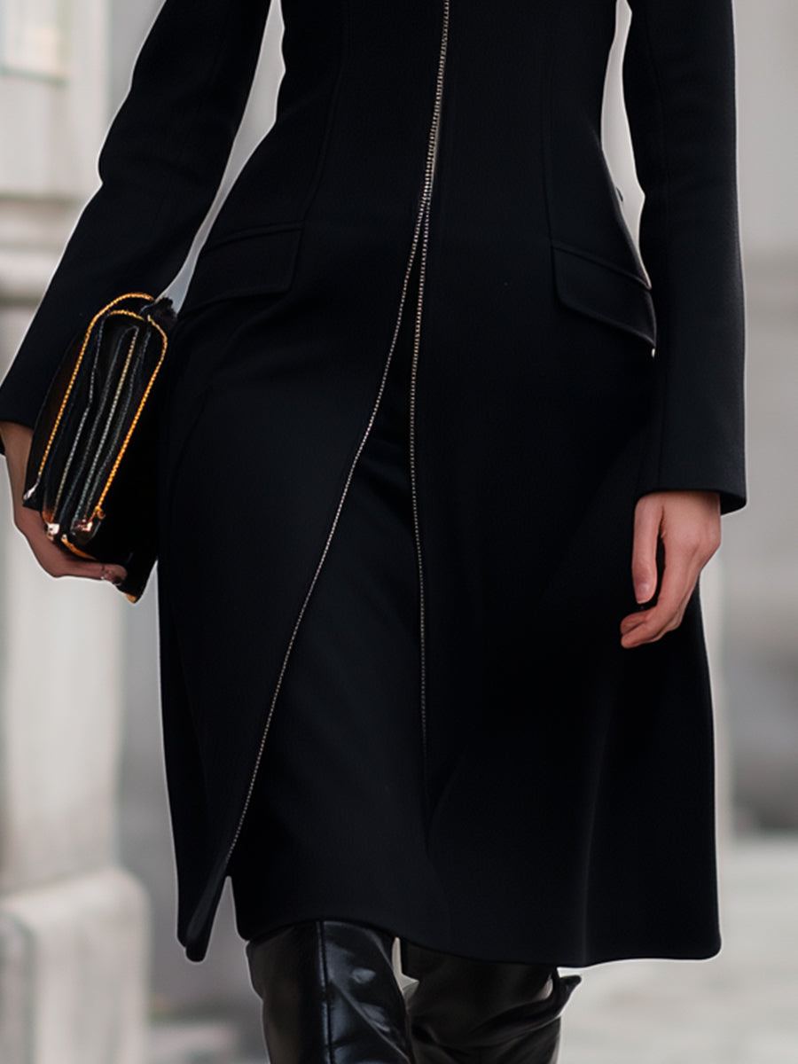 Elena | Tailored Zip-Up Coat