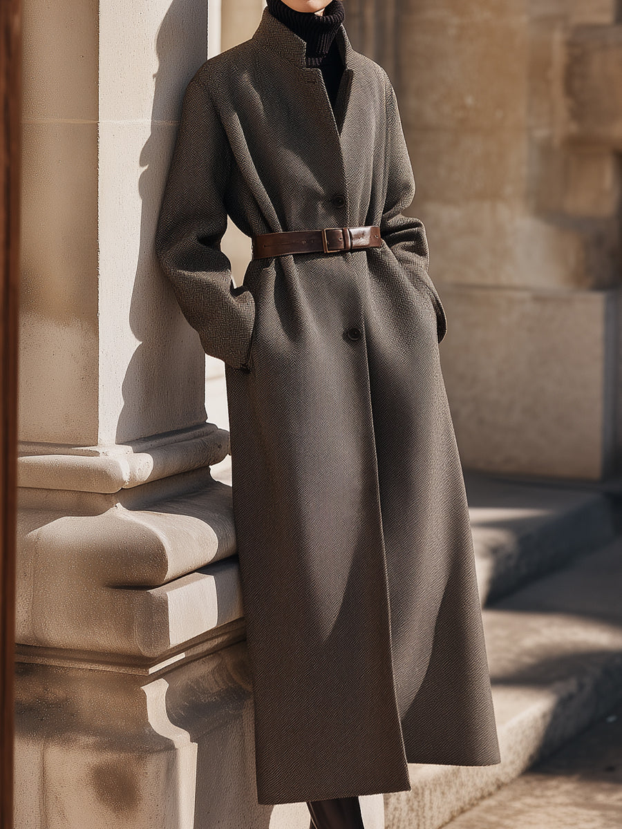 Aurora | Belted Wool Overcoat