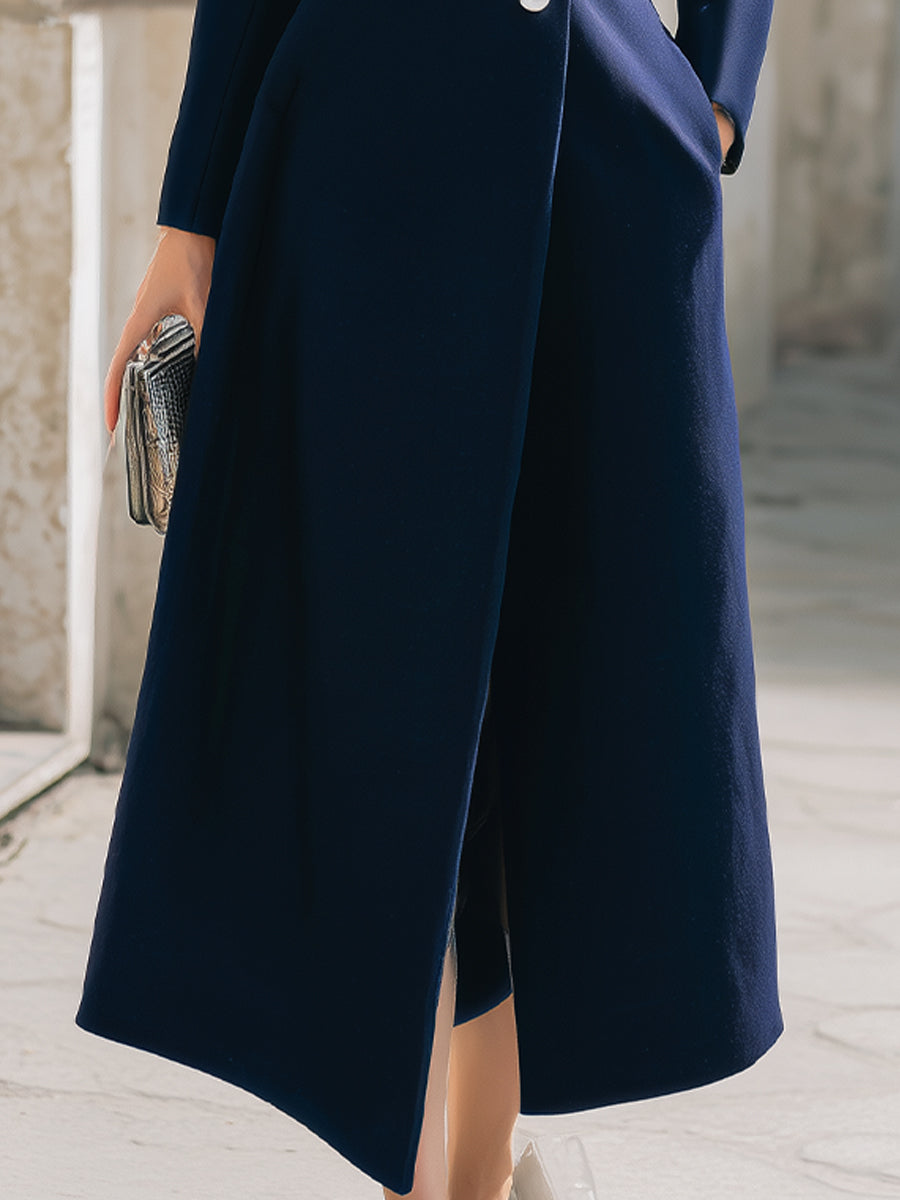 Elena | Collar Maxi Coat