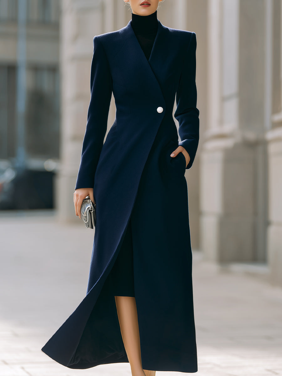 Sophia | Single-Button Maxi Coat
