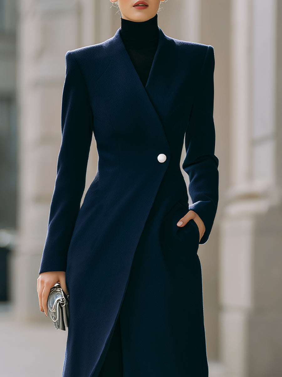 Sophia | Single-Button Maxi Coat