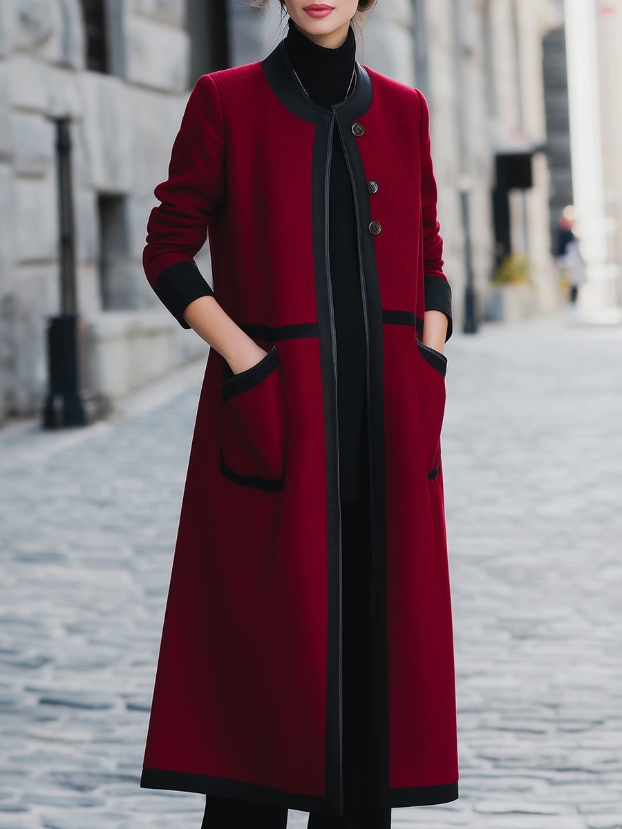 Elena | Functional Pockets Wool Coat