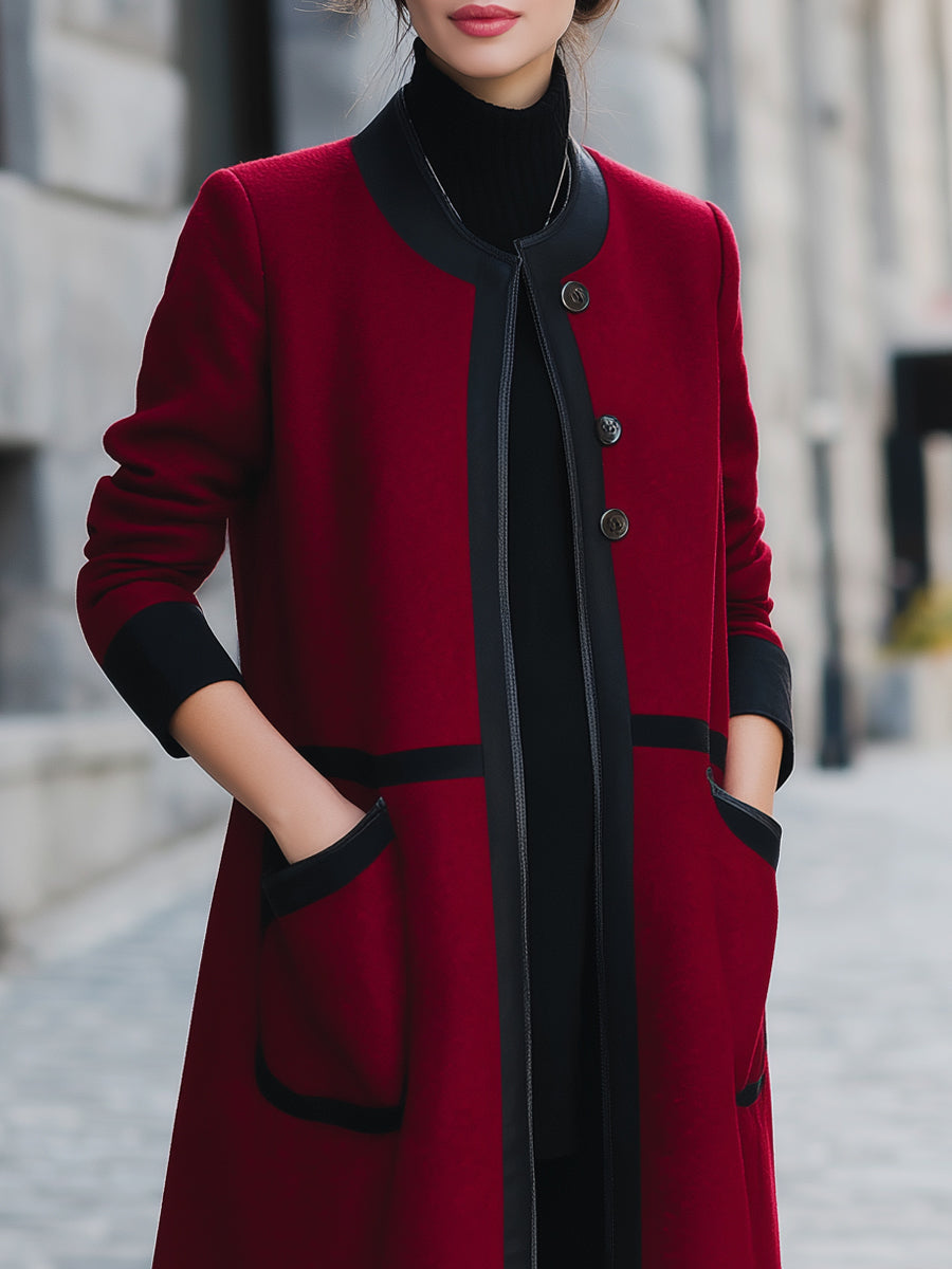 Elena | Functional Pockets Wool Coat