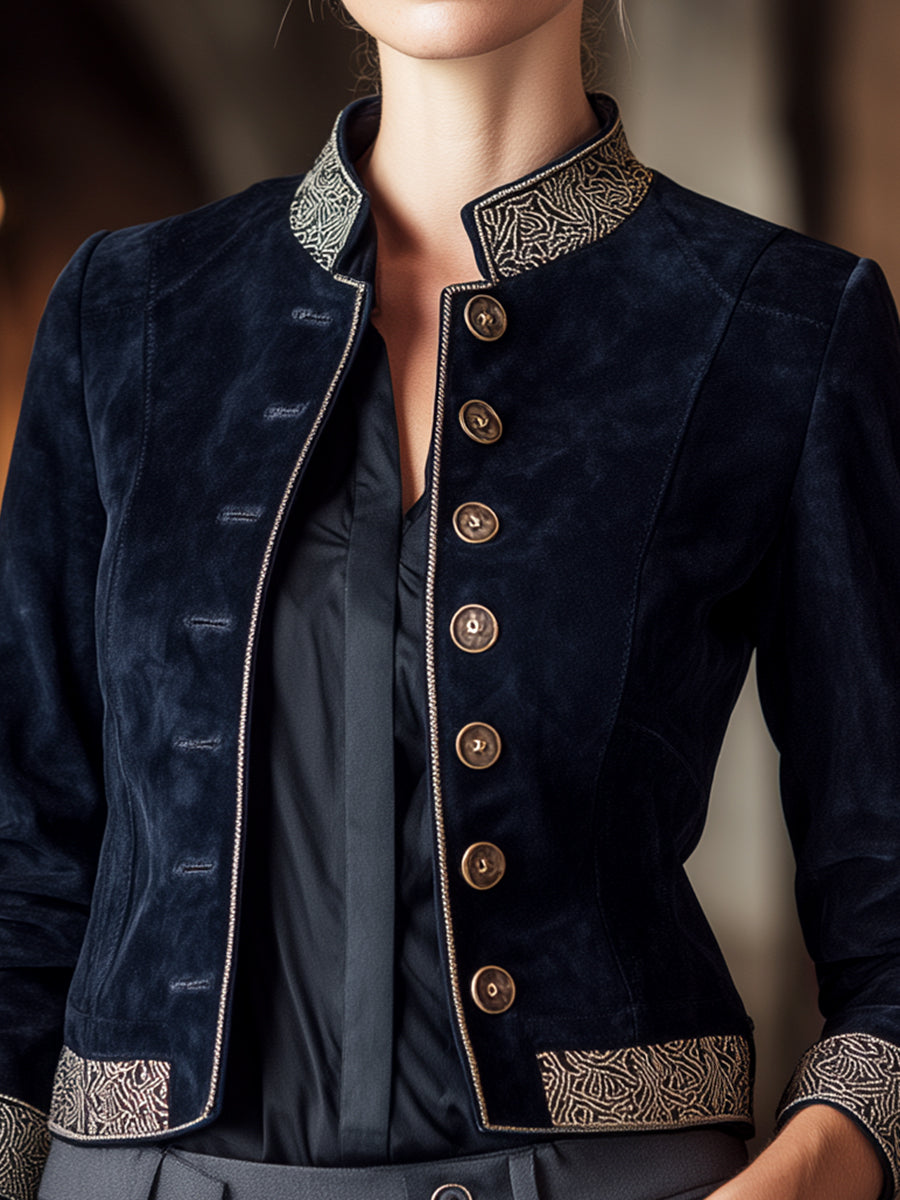 Navy | Military-Inspired Jacket