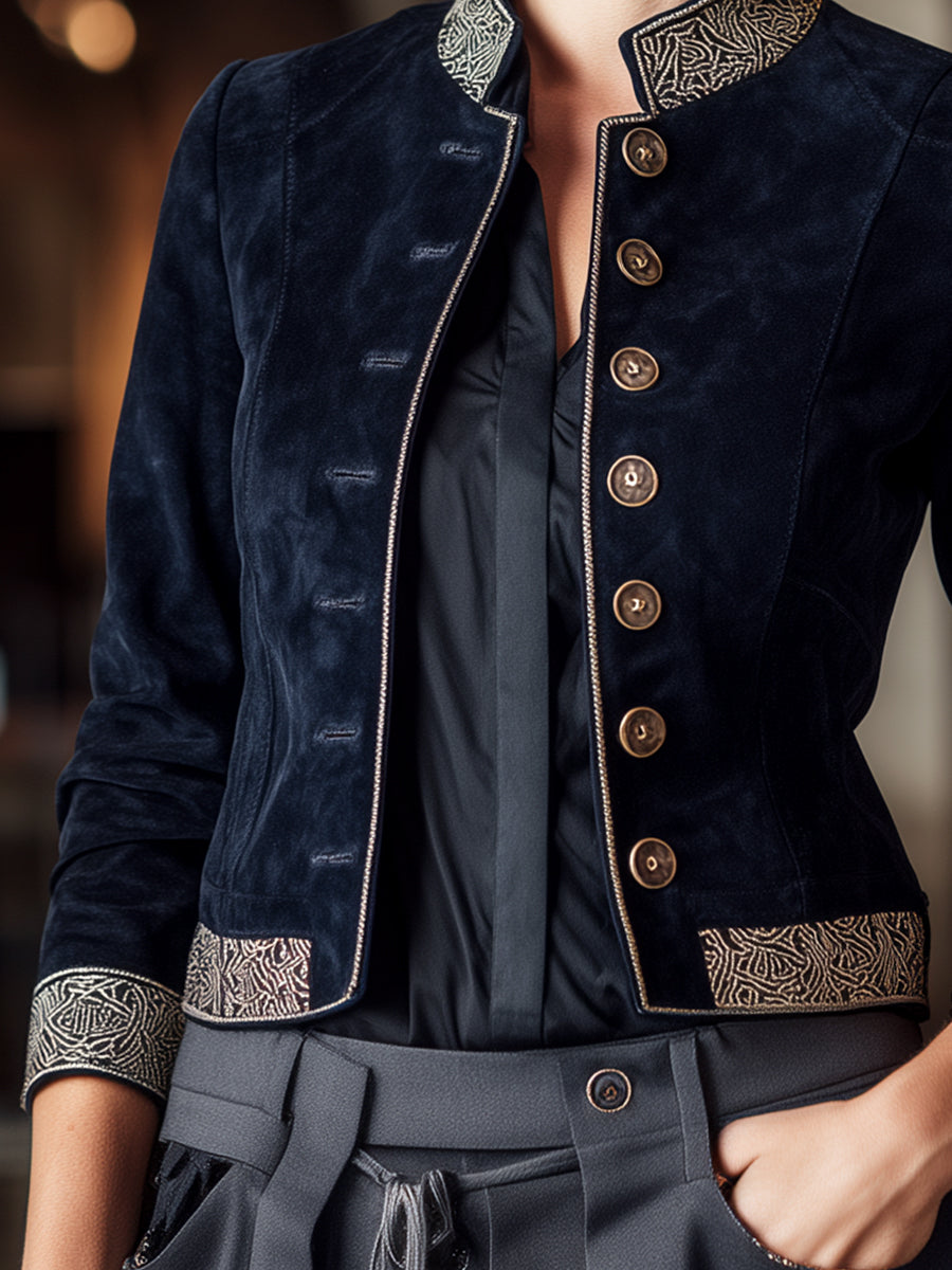 Navy | Military-Inspired Jacket