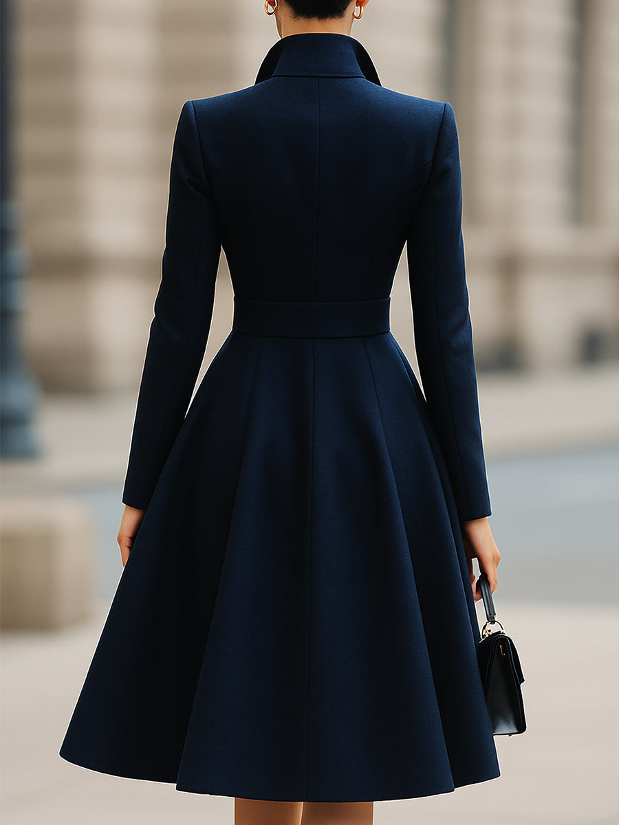 Isabelle | Tailored Fit Flared Coat Dress