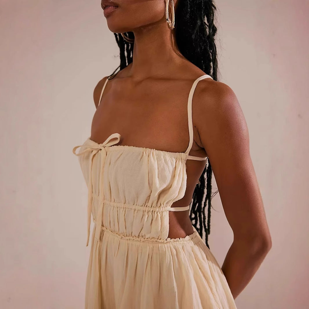 Valence | Mini Dress Smocked Bust Straps