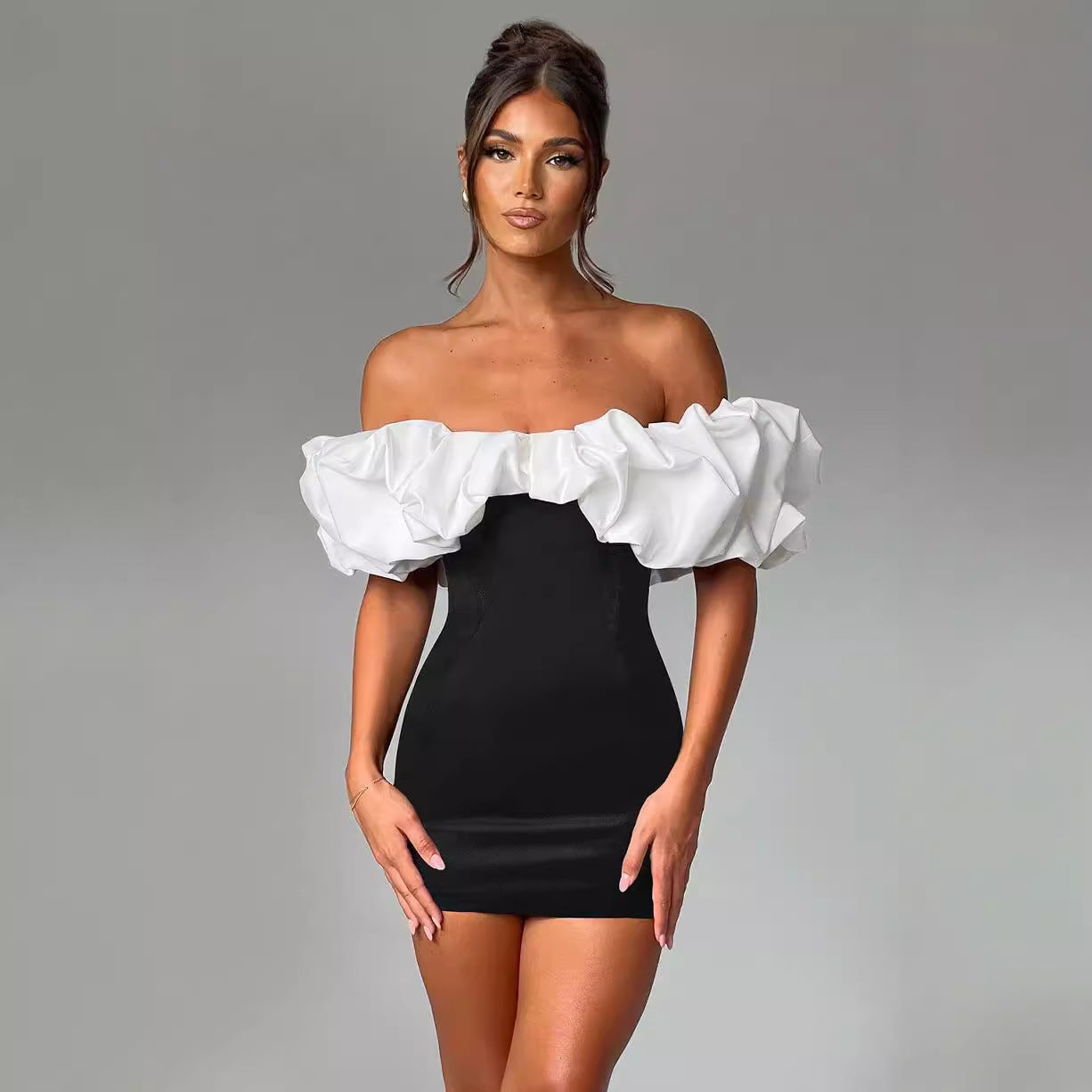 Aurora | Off Shoulder Mini Dress