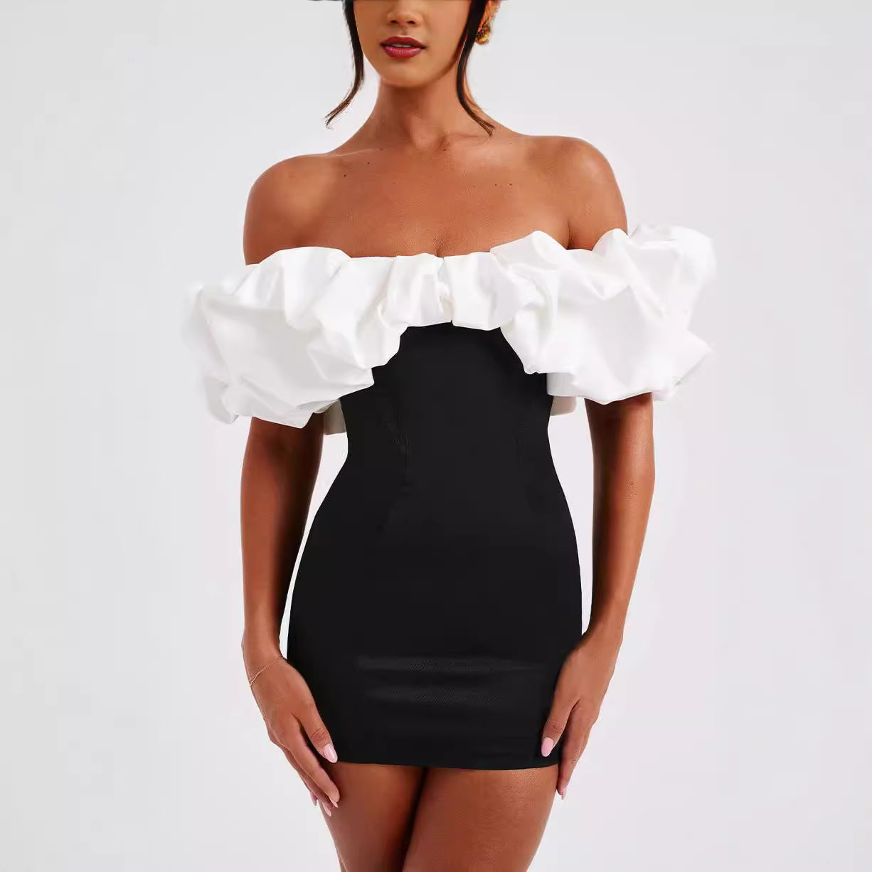 Aurora | Off Shoulder Mini Dress