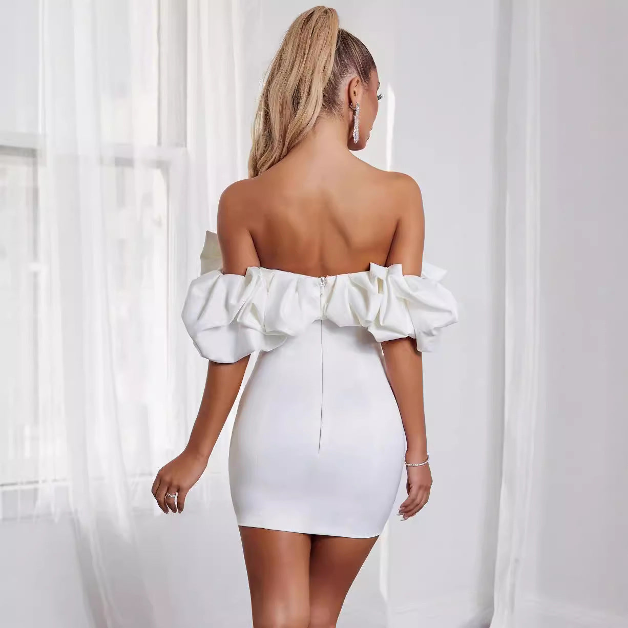 Aurora | Off Shoulder Mini Dress
