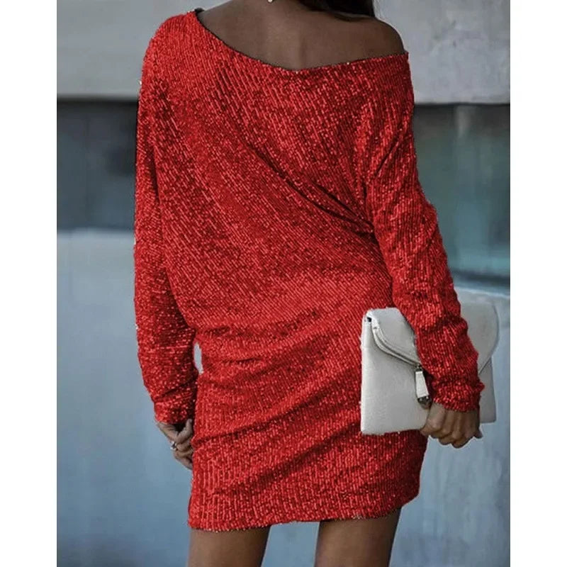 Nova | Sequin Dress Knee-Length Elegant