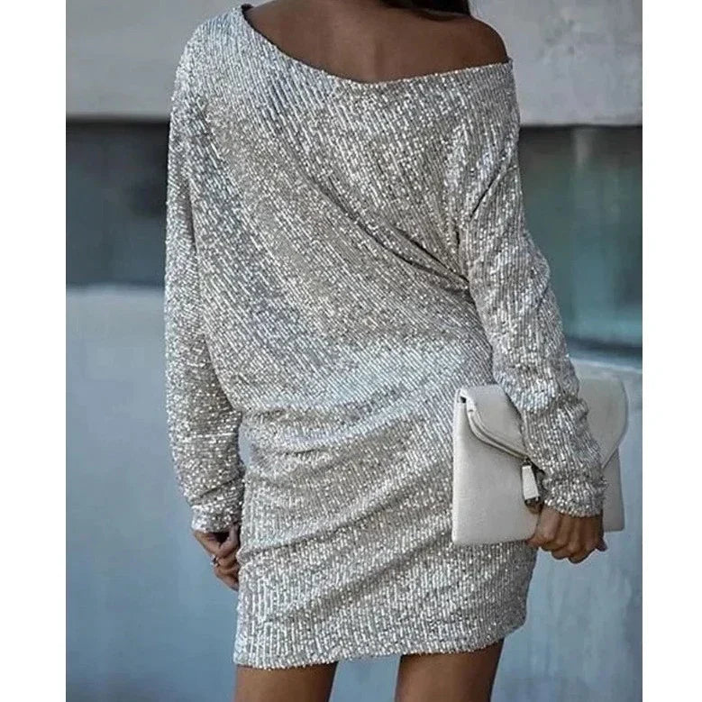 Nova | Sequin Dress Knee-Length Elegant