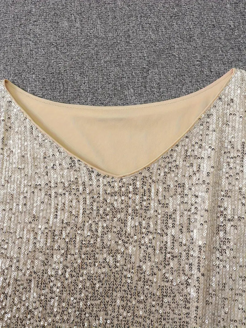 Nova | Sequin Dress Knee-Length Elegant