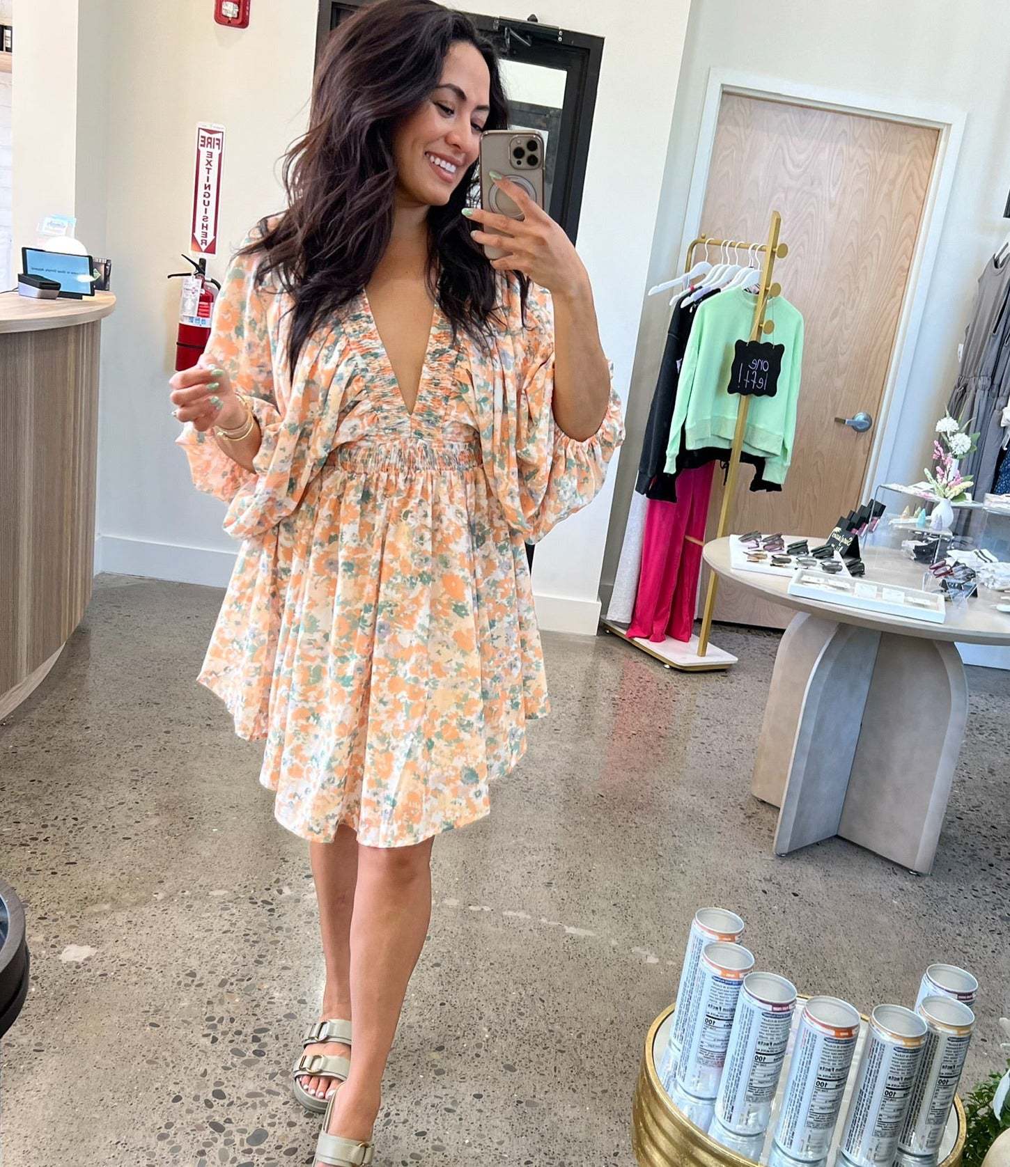 Elara | Chiffon Short Dress Floral