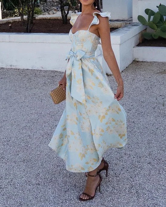 Nova | Corset Bustier Dress With Slit