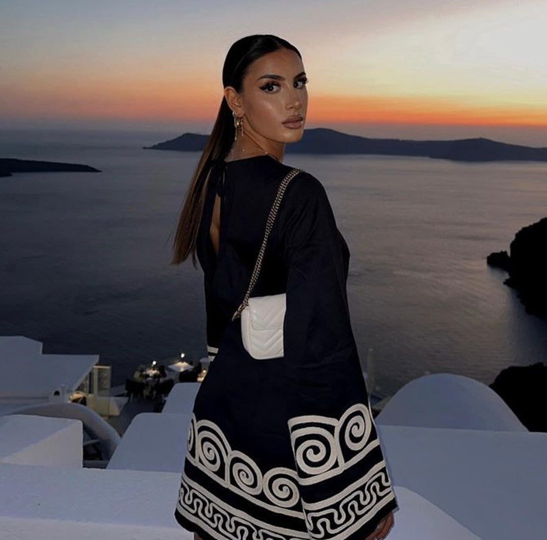 Nova | Loose Fit Dress Geometric Pattern