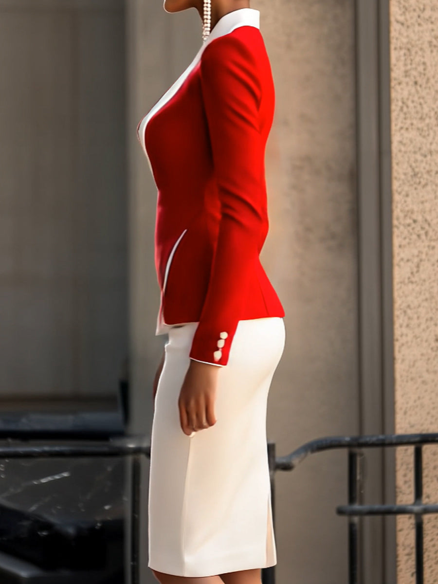 Valentina | Asymmetrical Blazer Suit